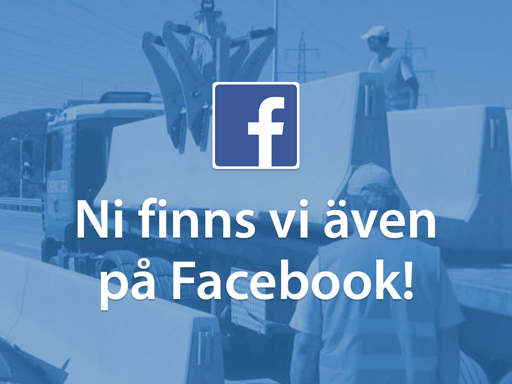 Blå bild med text där det står Nu finns vi på facebook.